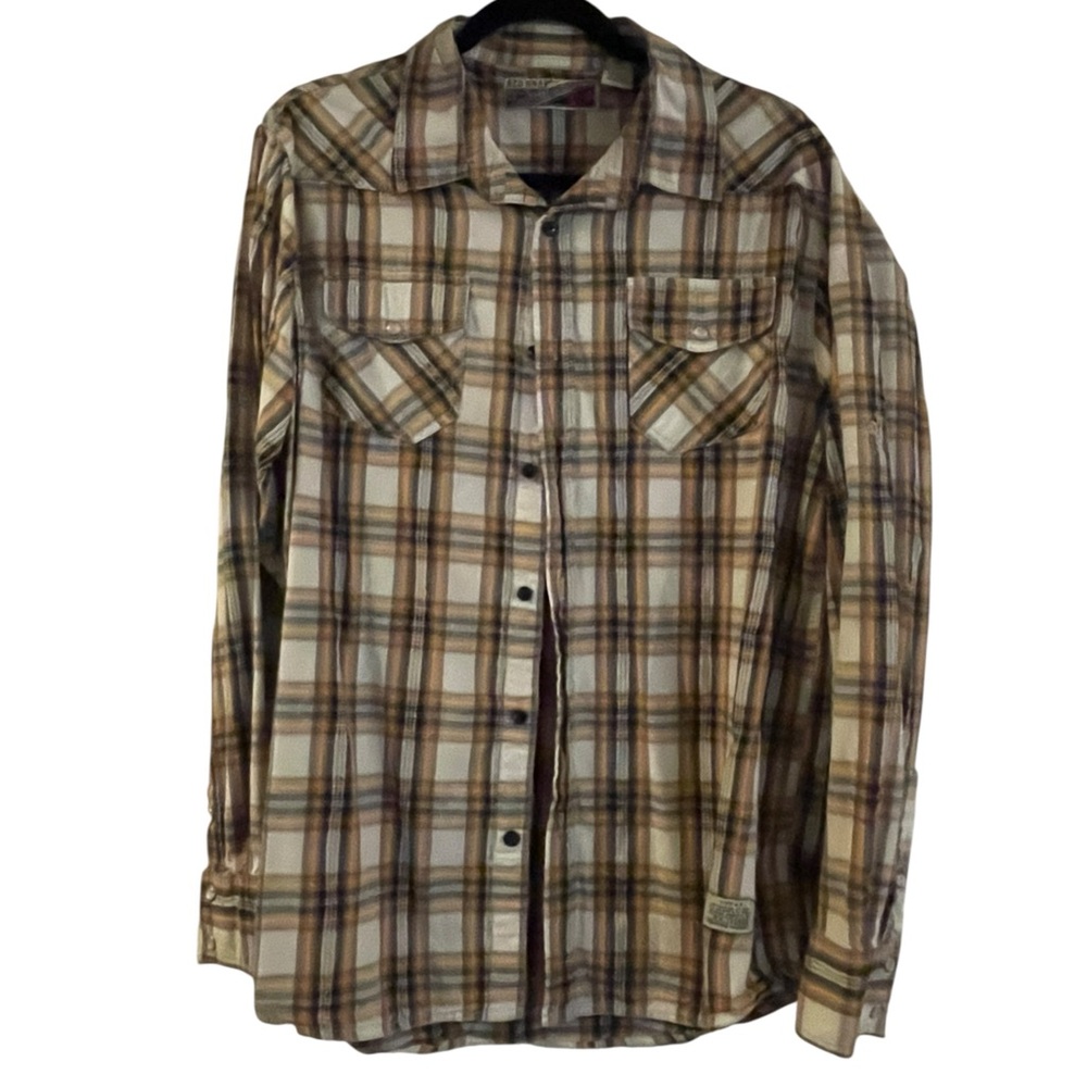 Plaid Long Sleeve Men's Shirt